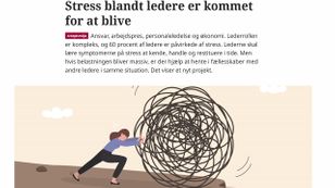 Dansk Veterinærtidsskrift: Stress blandt ledere er kommet for at blive